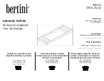 Предварительный просмотр 1 страницы Bertini DRESSER TOPPER DA1756-2W Instructions Manual