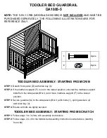 Предварительный просмотр 5 страницы Bertini TODDLER BED GUARDRAIL DA1805-5 Instruction Manual