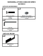 Предварительный просмотр 10 страницы Bertini TODDLER BED GUARDRAIL DA1805-5 Instruction Manual