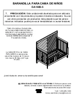 Предварительный просмотр 12 страницы Bertini TODDLER BED GUARDRAIL DA1805-5 Instruction Manual