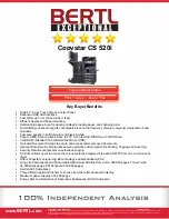 Preview for 1 page of BERTL Exeptional Copystar CS 520i Manual