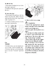 Preview for 89 page of Bertolini BTR 1750 D Operators Instruction Book