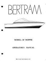 Предварительный просмотр 2 страницы Bertram 36' MOPPIE Operator'S Manual