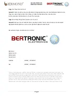 Предварительный просмотр 4 страницы BERTRONIC BERMOND Everest Sporty Manual