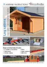 Bertsch HolzBau Log cabins Assembly Instructions Manual preview