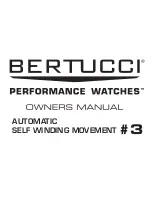 Предварительный просмотр 1 страницы Bertucci Performance Watch Owner'S Manual