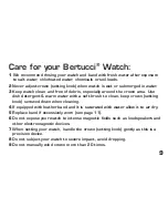 Предварительный просмотр 10 страницы Bertucci Performance Watch Owner'S Manual