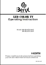 Beryl Smart BS-50UK721UHD Operating Instruction preview