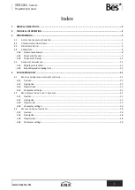 Preview for 2 page of Bes Ingenium KNX SR510000 Programming Manual