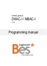 BES DKAC-I Programming Manual предпросмотр