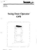 Besam OPB Manual предпросмотр