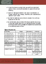 Preview for 3 page of Besantek BST-AFM05 User Manual