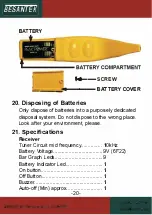 Предварительный просмотр 22 страницы Besantek BST-CBF01 Instruction Manual