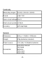 Предварительный просмотр 7 страницы Besantek BST-IT111 Instruction Manual