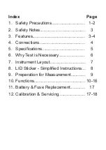 Предварительный просмотр 2 страницы Besantek BST-IT26 Instruction Manual