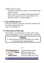 Preview for 16 page of Besantek BST-LT05 Instruction Manual