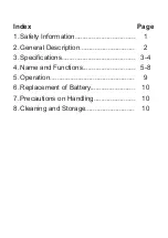 Предварительный просмотр 2 страницы Besantek BST-LX2 Instruction Manual