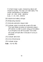 Предварительный просмотр 10 страницы Besantek BST-LX2 Instruction Manual