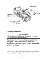 Предварительный просмотр 19 страницы Besantek BST-MT707 Instruction Manual