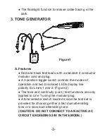 Предварительный просмотр 5 страницы Besantek CABLE TRACER BST-CT103 Instruction Manual