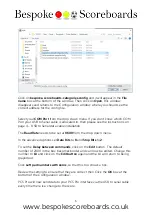 Предварительный просмотр 6 страницы Bespoke Scoreboards Play cricket scorer pro Set Up And Operating Instructions Manual