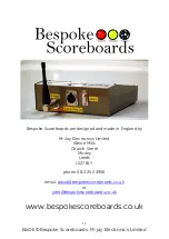 Предварительный просмотр 12 страницы Bespoke Scoreboards Play cricket scorer pro Set Up And Operating Instructions Manual