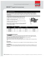 Bessey BV-DF8SB Instruction Manual preview