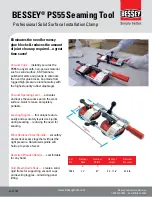 Предварительный просмотр 5 страницы Bessey Seaming Tool PS55 Brochure