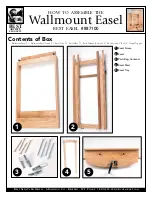 Preview for 1 page of Best Artist's Products Wallmount Easel 887100 How To Assemble