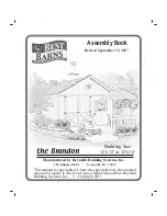 Best Barns 1220DF Assembly Book preview