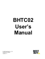 Best Buy BHTC02 User Manual preview