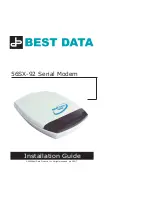 Best Data 56SX-92 Installation Manual preview