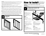 Предварительный просмотр 1 страницы BEST EXPERIENCE Springs Window Fashions Sliding Panel Track How To Install