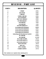 Preview for 6 page of Best Fitness BFCCO10 Owner'S Manual