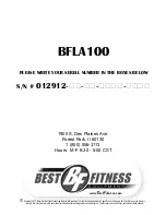 Preview for 18 page of Best Fitness BFLA100 Owner'S Manual