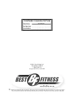 Preview for 20 page of Best Fitness BFOB10R Owner'S Manual