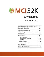 Best Living Systems MCI32K Owner'S Manual предпросмотр