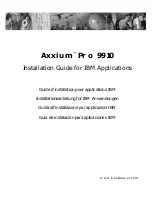 Preview for 1 page of Best Power Axxium Pro 9910 Installation Manual