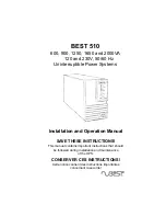 Preview for 1 page of Best Power B510-0600A Installation And Operation Manual