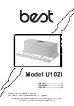 BEST Range Hoods U102I Manual preview