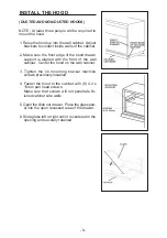 Предварительный просмотр 9 страницы BEST Range Hoods U102I Manual