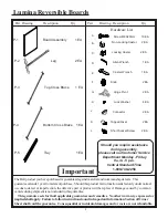 Preview for 2 page of Best-Rite Lumina Reversible Boards Assembly Instructions