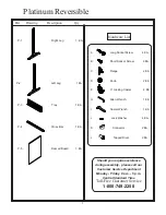 Предварительный просмотр 2 страницы Best-Rite Platinum Reversible 669 Assembly Instructions