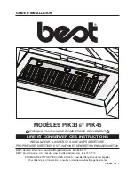 Preview for 17 page of Best PIK33 Installation Instructions Manual