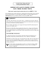 Preview for 2 page of Best Unity/I UT3100 Installation Manual