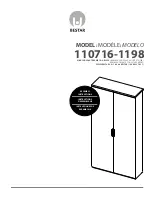 Bestar 110716-1198 Assembly Instructions Manual предпросмотр