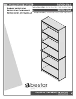 Bestar 92700-2163 Assembly Instructions Manual предпросмотр