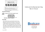 Предварительный просмотр 1 страницы Bestcare Guldmann/Liko SL-GP472 Owner'S Manual