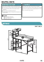 Предварительный просмотр 2 страницы Bestier D471Z Assembly Instruction Manual