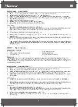 Предварительный просмотр 8 страницы Bestron 8712184038305 Instruction Manual